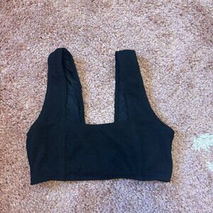 Sister Swim New York - Womens Black Bikini Top 26" Bust Wide Strap Hook Back